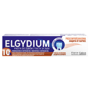 Elgydium, pasta do zębów przeciwpróchnicowa z Kompleksem Fluorinol Protect+, 75 ml