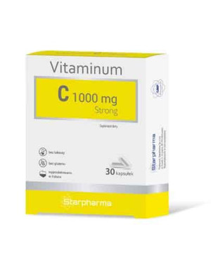 VITAMINUM C STRONG 1000 mg - 30 kaps.Na odporność - cena, opinie, dawkowanie