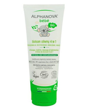 ALPHANOVA BEBE Krem nawilżający 4w1, 200 ml