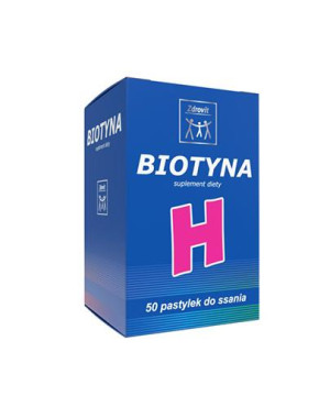 ZDROVIT BIOTYNA H pastylki do ssania o smaku ananasowym - 50 szt.