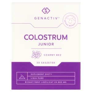 Genactiv Colostrum Junior Czarny Bez Proszek, saszetki, 30 sztuk