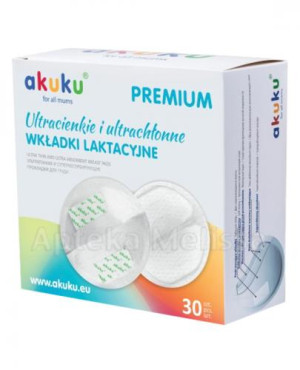 AKUKU Ultracienkie i ultrachłonne wkładki laktacyjne - 30 szt.