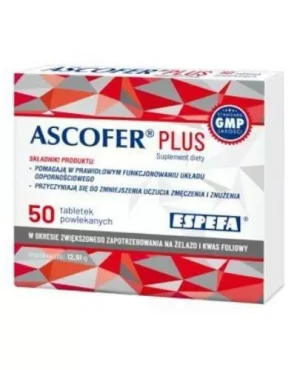 Ascofer Plus, tabletki, 50 sztuk