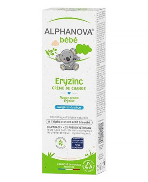 ALPHANOVA BEBE Eryzinc Krem przeciw odparzeniom, 75 ml