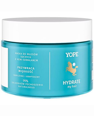 Yope Hydrate My Hair Maska do włosów suchych z hemi-skwalanem, 250 ml