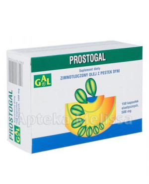 GAL PROSTOGAL Olej z pestek dyni 500 mg - 150 kaps. Wsparcie dla funkcjonowania prostaty i pęcherza moczowego.