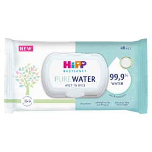 Chusteczki Pure Water 99,9% wody, 48 sztuk