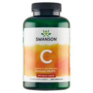 SWANSON Witamina C z dziką różą 500 mg - 250 kaps.
