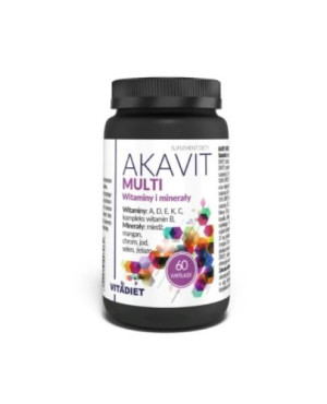 Akavit, Multi Witaminy i Minerały, kapsułki, 60 sztuk
