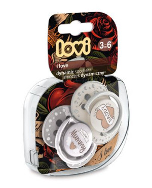 LOVI I LOVE Smoczek dynamiczny 3-6m 22/867 - 2 sztuki