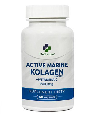 MedFuture Active Marine Kolagen + witamina C 500 mg, kapsułki, 60 sztuk