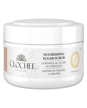 Clochee Sugar Scrub, Odżywczy Peeling Cukrowy Shea Butter & Raspberry Seeds, 250 ml