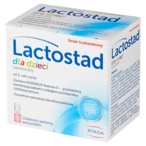 Lactostad dla dzieci od 3. roku życia, buteleczki, 5 sztuk