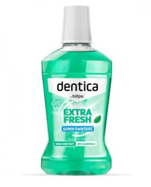 Dentica By Tołpa Extra Fresh Mint Płyn do higieny jamy ustnej, 500 ml