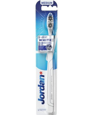 JORDAN Expert White medium, szczoteczka do zębów, 1 sztuka
