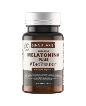 SINGULARIS SUPERIOR Melatonina Plus BioPerine, kapsułki, 30 sztuk