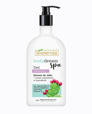 BIELENDA BODY DREAM SPA 2w1 Regenerujący balsam do ciała + Serum witaminowe w kapsułkach, 350 ml