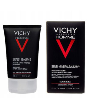 Vichy Homme Sensi Baume, kojący balsam po goleniu, skóra wrażliwa, 75 ml