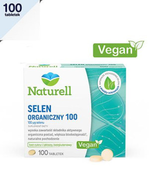 Naturell Selen Organiczny 100, tabletki, 100 sztuk