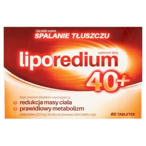 Liporedium 40+, tabletki, 60 sztuk