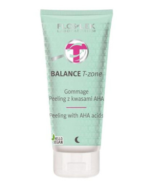 FLOS-LEK BALANCE T-ZONE Gommage Peeling z kwasami AHA - 125 g