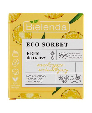 Bielenda Eco Sorbet, krem nawilżająco-rozświetlający na dzień i na noc, 50 ml