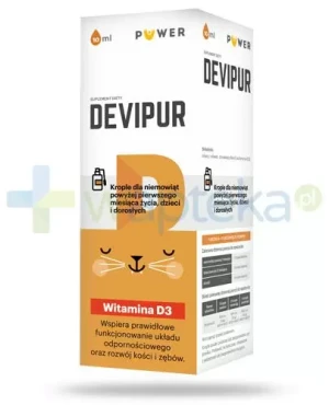 Puwer Devipur witamina D3, krople 10 ml
