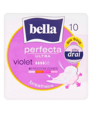 Bella Perfecta Ultra Violet, podpaski z osłonkami bocznymi, 10 sztuk
