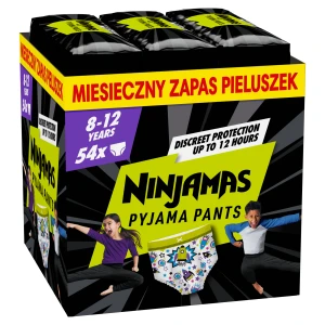 Pampers Ninjamas Chłopiec Pieluchomajtki 8-12 lat, 54 sztuki