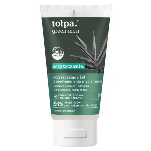 Tołpa Green Men Oczyszczający żel-peeling do mycia twarzy, 150 ml