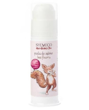 SYLVECO DLA DZIECI 3+ Pasta do zębów bez fluoru Ksylitol Czarna Porzeczka Sorbitol, 75 ml