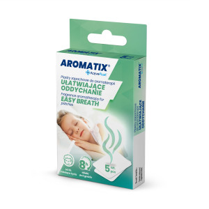 Aromatix, Plastry zapachowe do aromaterapii ułatwiające oddychanie +36M, 5 sztuk