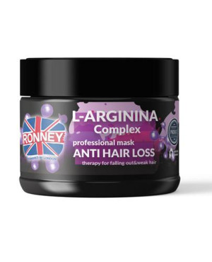 Ronney Professional Mask L-Arginina Complex Anti Hair Loss Therapy Maska przeciw wypadaniu włosów, 300 ml