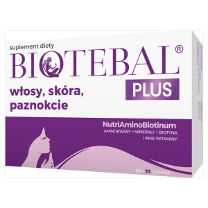 Biotebal PLUS włosy, skóra, paznokcie, tabletki, 40 sztuk