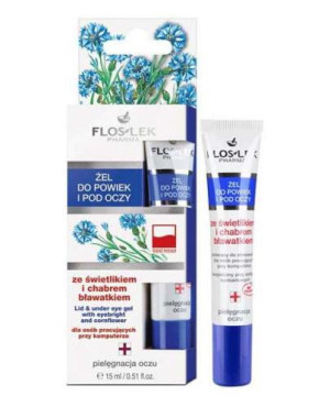Flos-Lek Żel pod oczy ze świetlikiem i chabrem bławatkiem, 15 ml