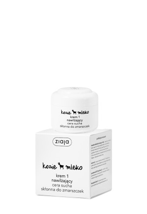 Ziaja Kozie Mleko, krem 1 nawilżający, cera sucha, 50 ml