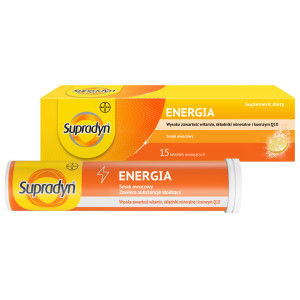 Supradyn Energia, tabletki musujące, 15 sztuk