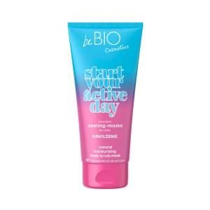 BeBio Start your active day, Peeling-maska nawilżenie, 200 ml