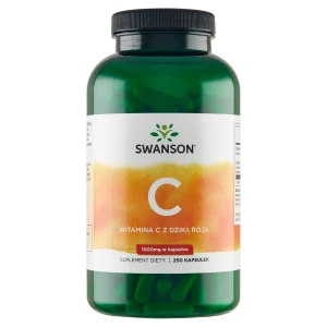 Swanson C-1000 Witamina C z dziką różą 1000 mg, 250 kapsułek