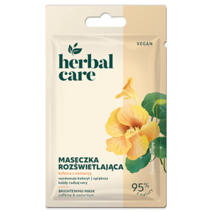 Herbal Care Rozświetlająca maseczka Kofeina z nasturcją, 7 g