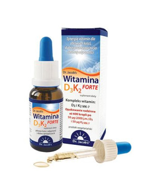 Dr. Jacob's Witamina D3K2 Forte, krople, 20 ml