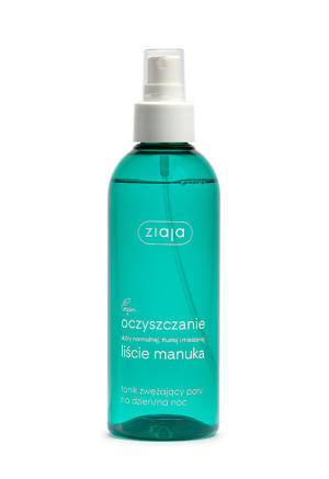 ZIAJA OCZYSZCZANIE Liście manuka tonik zwężający pory, 200 ml