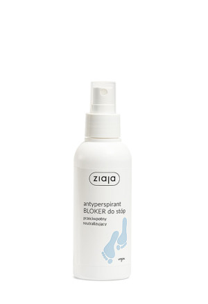 ZIAJA STOPY Antyperspirant bloker do stóp, przeciwpotny, neutralizujący - 100 ml