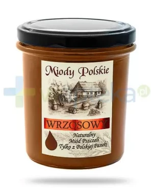 Miody Polskie miód naturalny wrzosowy 400 g