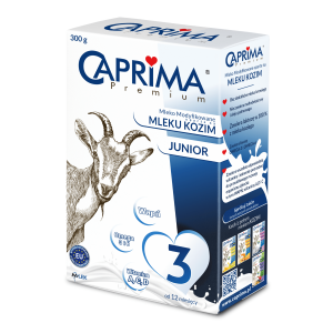 CAPRIMA PREMIUM 3 MLEKO NASTĘPNE JUNIOR Powyżej 1 roku Mleko modyfikowane na bazie mleka koziego, 300 g