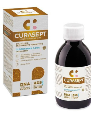 Curasept 0,20% CHX + Colostrum, Płyn do płukania jamy ustnej, 200 ml