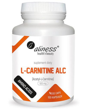 Aliness L-Carnitine ALC 500 mg, kapsułki, 100 sztuk