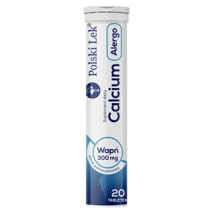 Calcium Alergo 300 mg, tabletki musujące, 20 sztuk