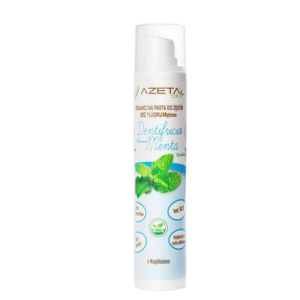AZETA BIO Organiczna pasta do zębów bez fluoru dla dzieci i dorosłych miętowa - 50 ml