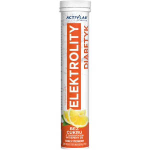 ActivLab Pharma, Elektrolity Diabetyk, smak cytrynowy, tabletki musujące, 20 sztuk
